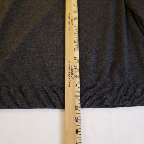 Hart Shaffner Marx Mens Long Sleeve Extra Fine Merino Wool V Neck Sweater Sz XL - Picture 4 of 8